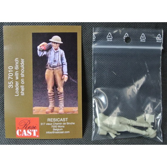 1/35 WIP Figure (loader with 6inch Shell on shoulder)