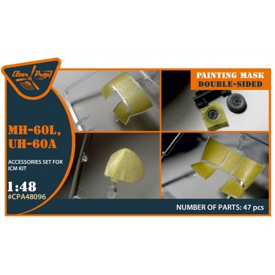 1/48 UH-60A, MH-60L Double-sided Painting Mask for ICM kit