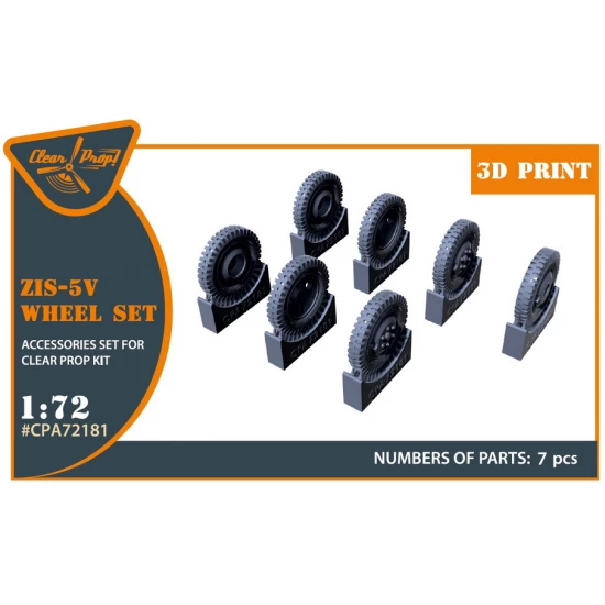 1/72 ZiS-5V Truck Wheel set for Clear Prop kits