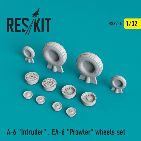 1/32 Grumman A-6 "Intruder", EA-6 "Prowler" Wheels set for Trumpeter kits