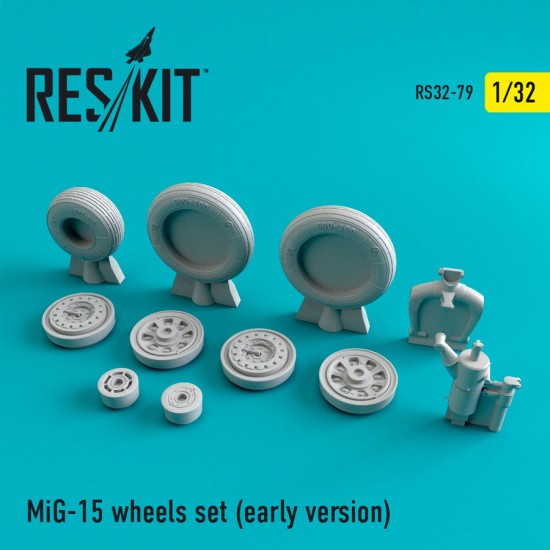 1/32 Mikoyan-Gurevich MiG-15 Early Wheels set for Trumpeter/Hobbycraft/HpH Models kits