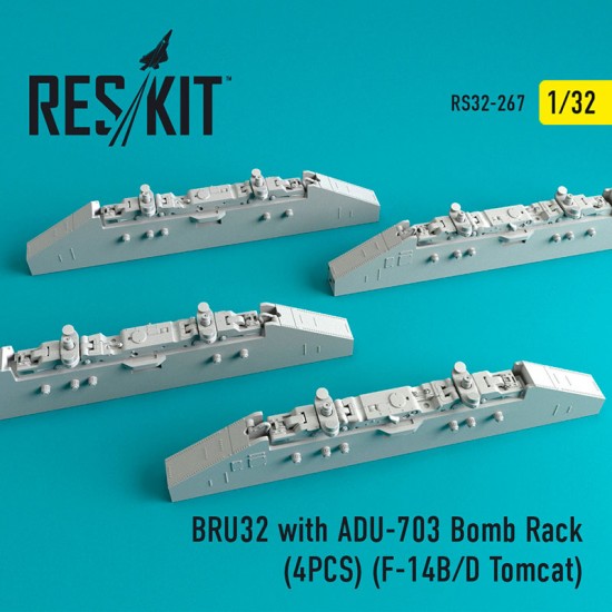 1/32 BRU32 with ADU-703 Bomb Rack (4pcs) for Trumpeter F-14B/D Tomcat