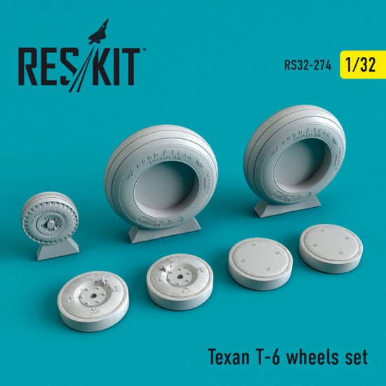 1/32 North American Texan T-6 Wheels set for Kitty Hawk kits