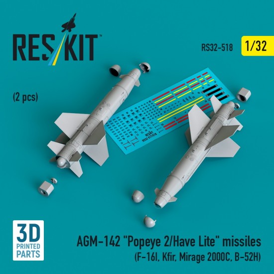 1/32 AGM-142 Popeye 2/Have Lite Missiles for F-16I/Kfir/Mirage 2000C/B-52H