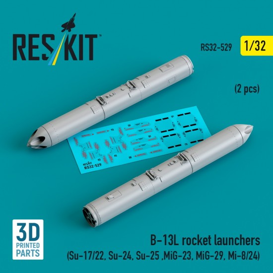 1/32 B-13L Rocket Launchers for Su-17/22/Su-24/Su-25 ,MiG-23/MiG-29/Mi-8/24