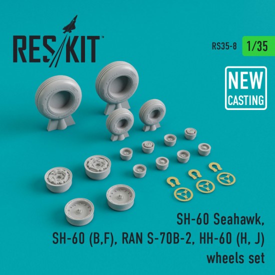 1/35 SH-60 (all versions) Wheels for Academy/Italeri kits