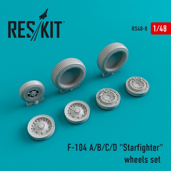 1/48 Lockheed F-104 A/B/C/D Starfighter Wheels for Eduard/Hasegawa/Monogram kits