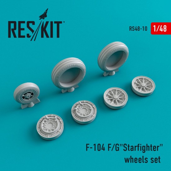 1/48 Lockheed F-104 F/G "Starfighter" Wheels for Revell/Hasegawa/Esci/Monogram kits
