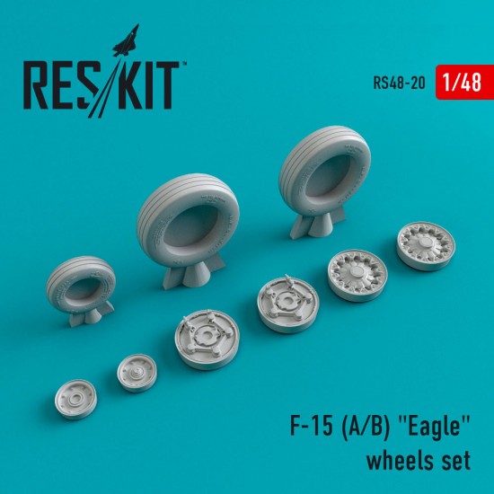 1/48 McDonnell Douglas F-15 A/B Eagle Wheels for GWH/Academy/Monogram/Italeri/Tamiya
