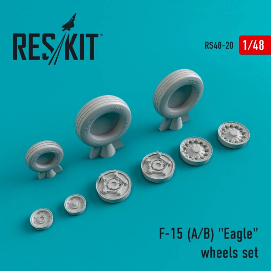 1/48 McDonnell Douglas F-15 A/B Eagle Wheels for GWH/Academy/Monogram/Italeri/Tamiya