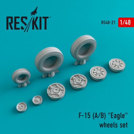 1/48 McDonnell Douglas F-15 E/I/K Strike Eagle Wheels for GWH/Academy/Italeri/Revell kits