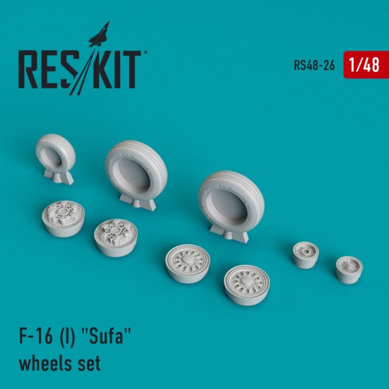 1/48 General Dynamics F-16 (I) "Sufa" Wheels for Kinetic/Hasegawa kits