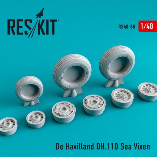 1/48 De Havilland DH.110 Sea Vixen Wheels for Airfix kits