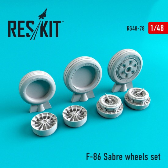 1/48 North American F-86 Sabre Wheels Set for AFV Club/Academy/Eduard/Hasegawa kits