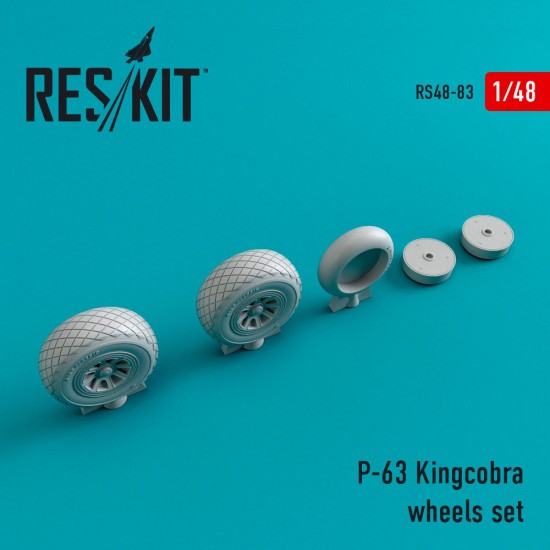 1/48 P-63 Kingcobra Wheels Set for Fonderie Miniatures/Hi-tech/MPM kits