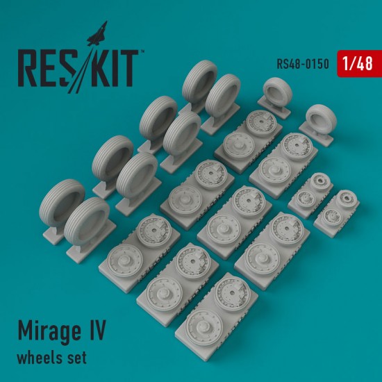 1/48 Dassault Mirage IV Wheels for Heller kits