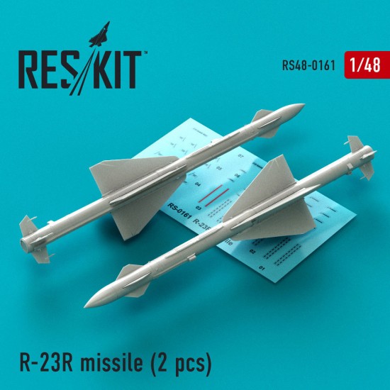 1/48 MiG-23 R-23R Missile (2 pcs) for Eduard/Italeri/Trumpeter kits