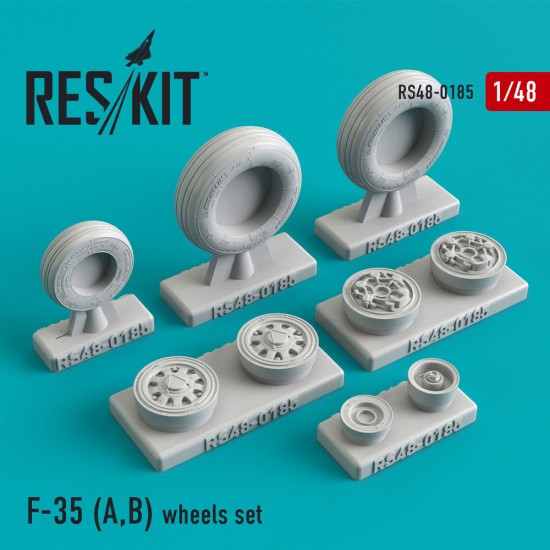 1/48 F-35 A/B Wheels set for Kitty Hawk/Revell/Meng kits
