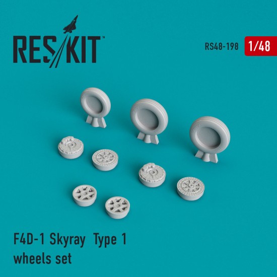 1/48 Douglas F4D-1 Skyray Type 1 Wheels set for Tamiya kits