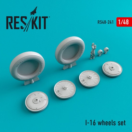 1/48 Polikarpov I-16 Wheels Set for ICM/Academy/Ark Models/Eduard kits