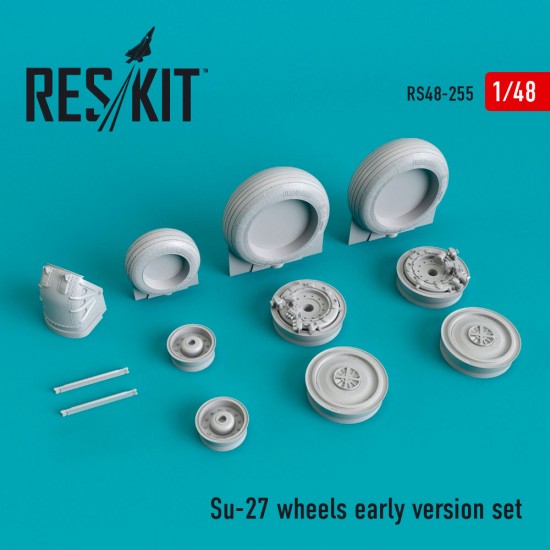 1/48 Sukhoi Su-27 Wheels Early version set for Academy/GWH/HobbyBoss/Eduard/Kitty Hawk