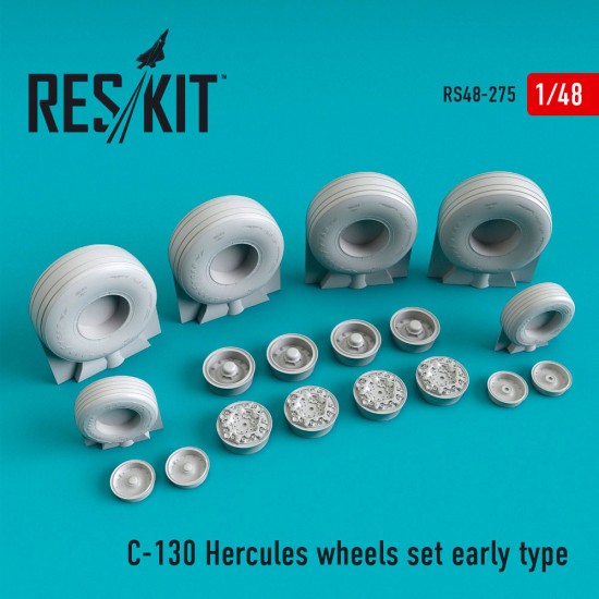1/48 Lockheed C-130 Hercules Wheels set Early Type for Italeri kits