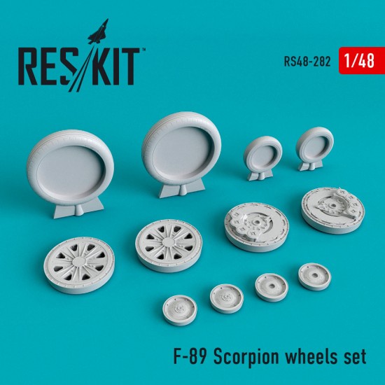 1/48 Northrop F-89 Scorpion Wheels set for Revell kits