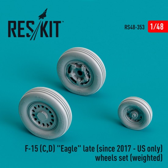 1/48 F-15 (C,D) "Eagle" late (since 2017 - US only) Wheels set (weighted)