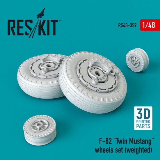 1/48 F-82 Twin Mustang (weighted) Wheels set