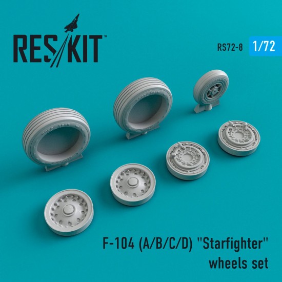 1/72 Lockheed F-104 (A/B/C/D) "Starfighter" Wheels for Italeri/Revell kits
