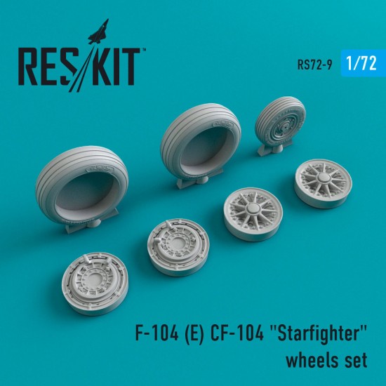 1/72 Lockheed F-104 (E) CF-104 "Starfighter" Wheels for Italeri/Revell kits