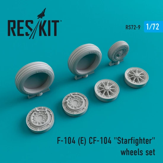 1/72 Lockheed F-104 (E) CF-104 "Starfighter" Wheels for Italeri/Revell kits