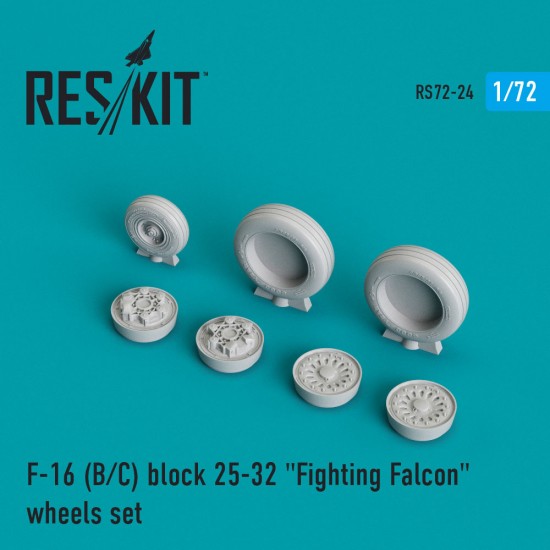 1/72 General Dynamics F-16 (B/C) block 29-39 "Fighting Falcon" Wheels set