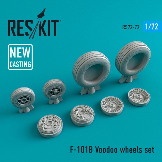 1/72 McDonnell F-101 (B) Voodoo Wheels for Revell/Hasegawa/Valom kits