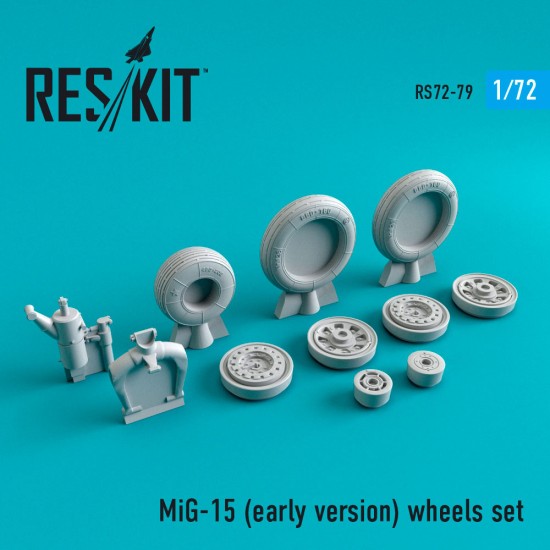 1/72 MiG-15 (early) Wheels Set for Airfix/Dragon/Eduard/Hobby Boss/Platz kits