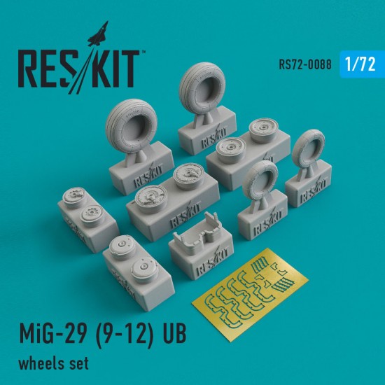 1/72 MiG-29 (9-12) UB Wheels for Italeri/Revell/Hasegawa/Trumpeter/Zvezda/ICM/Airfix kits