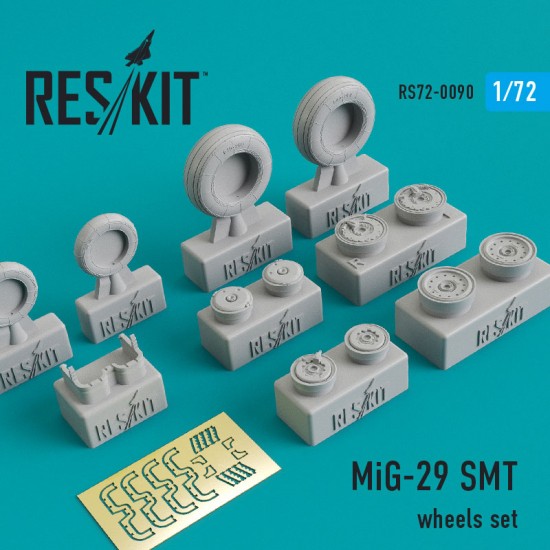 1/72 Mikoyan MiG-29 SMT/K Wheels set for Zvezda/Trumpeter kits