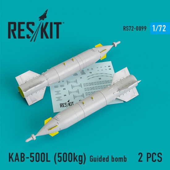 1/72 Su-24/30/34, MiG-27/29SMT, YAK-130 KAB-500L (500kg) Guided Bomb (2pcs)