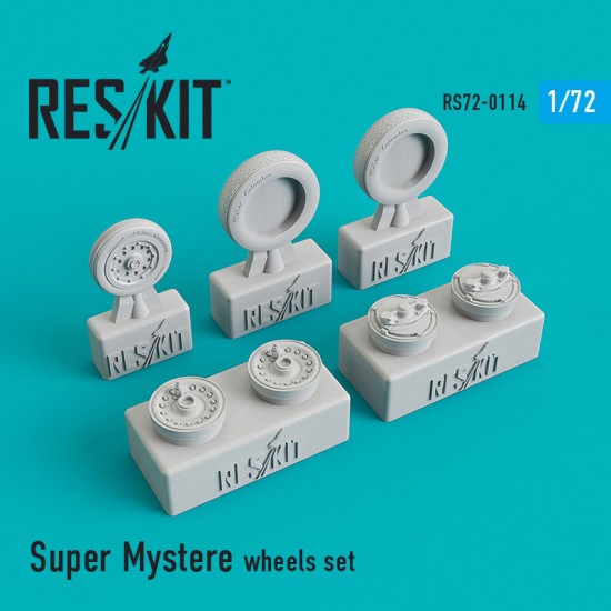 1/72 Dassault Super Mystere Wheels Set for Special Hobby/AZ model/Airfix kits