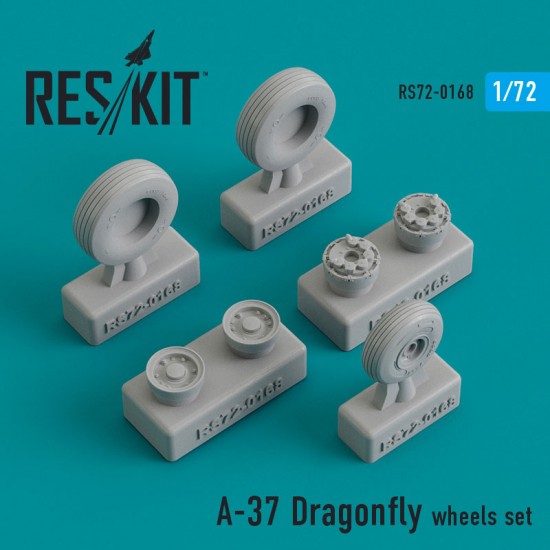 1/72 Cessna A-37 Dragonfly Wheels for Academy/Hasegawa kits