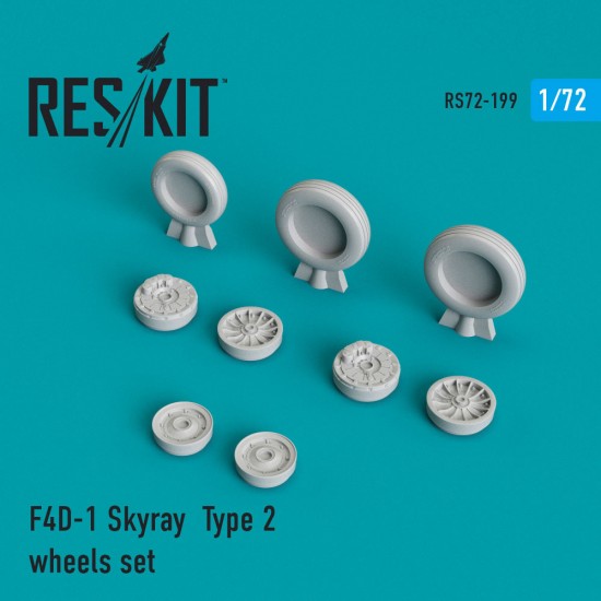 1/72 Douglas F4D-1 Skyray Type 2 Wheels set for Tamiya/Airfix kits