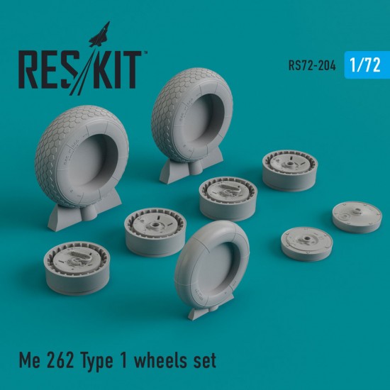 1/72 Me.262 Type 1 Wheels set for Academy/Airfix/Hasegawa/Revell/Hobby Boss/Smer kits