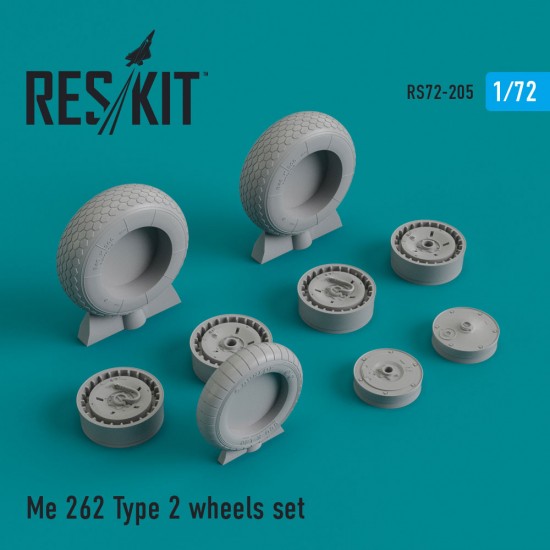 1/72 Me.262 Type 2 Wheels set for Academy/Airfix/Hasegawa/Revell/Hobby Boss/Smer kits