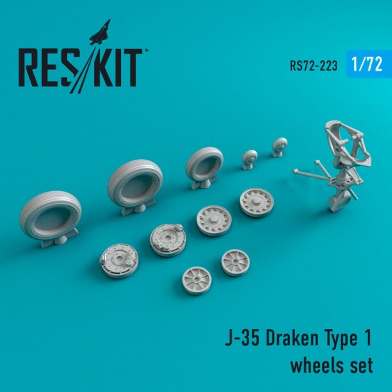 1/72 Saab J-35 Draken Type 1 Wheels set