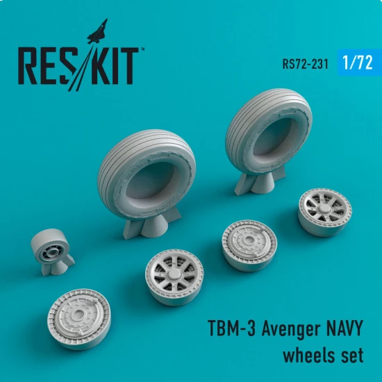1/72 Grumman TBM-3 Avenger NAVY Wheels set