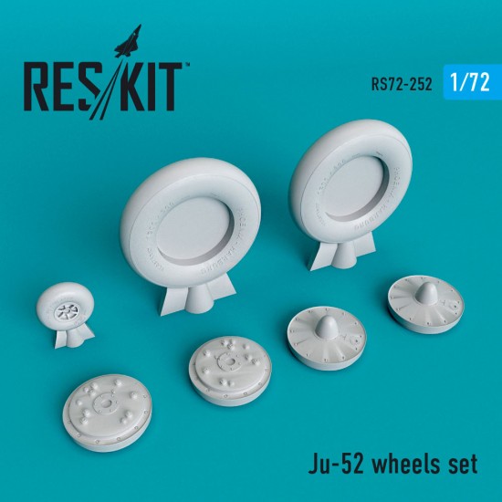 1/72 Junkers Ju-52 Wheels set for Italeri/Airfix kits