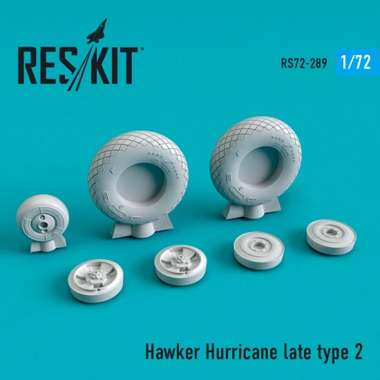 1/72 Hawker Hurricane Wheels set Late Type 2
