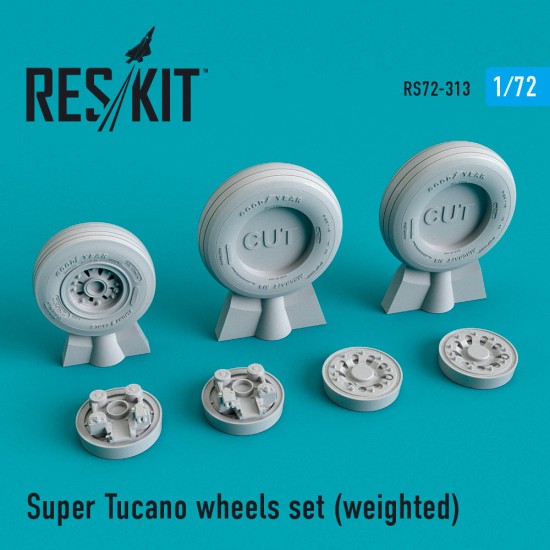 1/72 Super Tucano Wheels set (weighted) for AVM kits