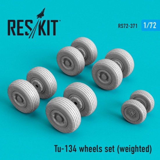 1/72 Tupolev Tu-134 Wheels Set (Weighted)