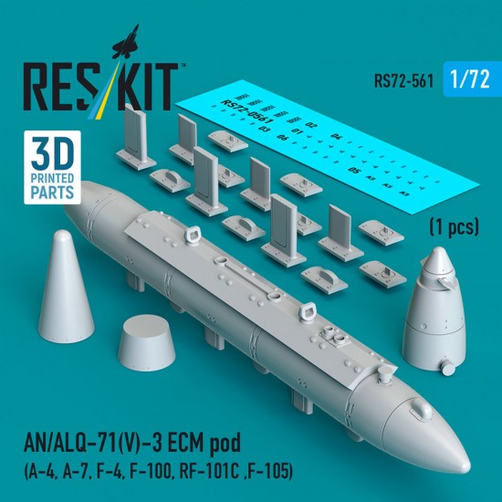 1/72 AN/ALQ-71(V)-3 ECM Pod for A-4/A-7/F-4/F-100/RF-101C/F-105